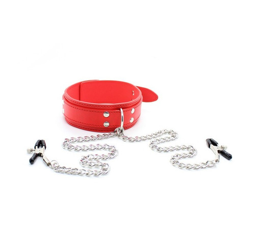 Necklace nipple clamps chain - necklace,