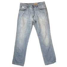 Wrangler Blue Arizona Denim Straight Leg Jeans Men's Measures Size W32.5 L33