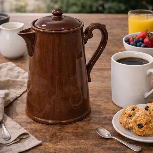Vintage brown stoneware - vintage, coffee