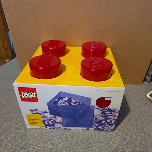 Lego storage brick - lego, red