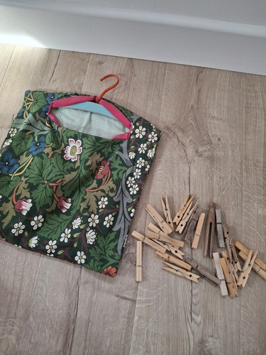Vintage peg bag basket - bag,