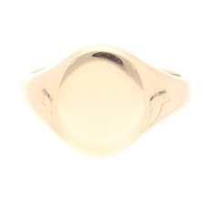 9Carat Yellow Gold Plain Oval