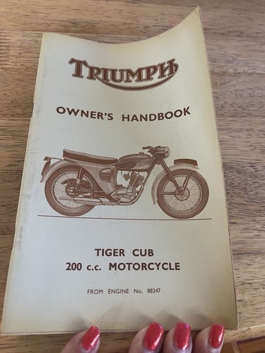 Triumph owner handbook tiger - triumph,