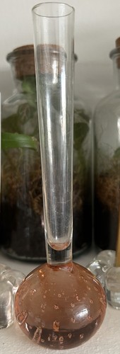 Vintage art glass - vintage, bud