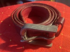 Diesel Dark Red Leather Belt