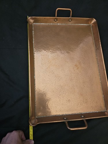 Large copper waiter - copper,