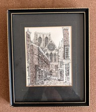Vintage Hand Tinted Print York
