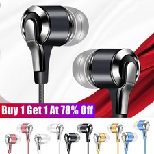 Earphones Wired Headphones In Ear High Definition Deep Bass 3.5mm AUX Jack