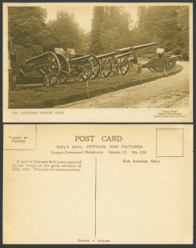 Ww1 daily mail old postcard - old,