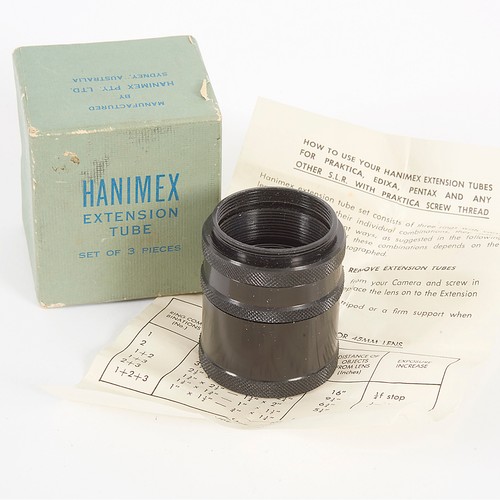 Hanimex extension tube set for - extension,
