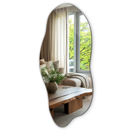 Frameless mirror wall - frameless, mounted