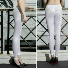 Women/Lady Sheer Shiny Zipper