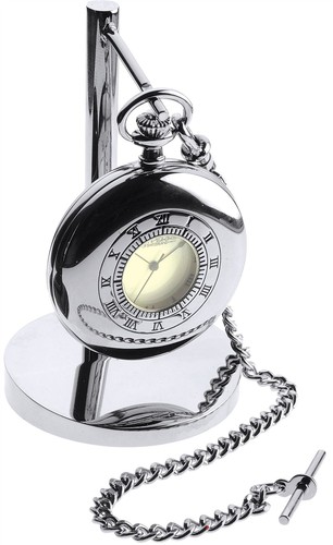 Pocket watch set chrome half - watch,