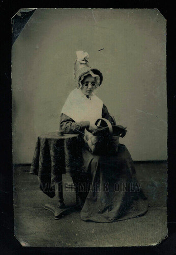 Weird blind girl tintype - ?,