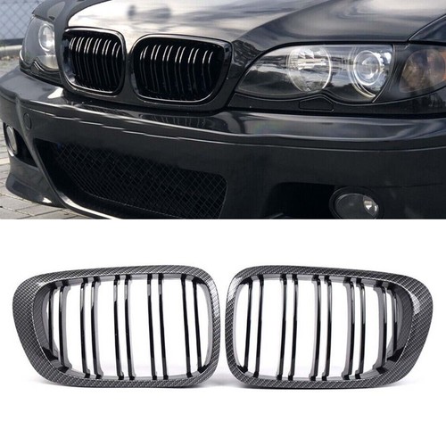 Carbon fiber kidney grill - 2x,