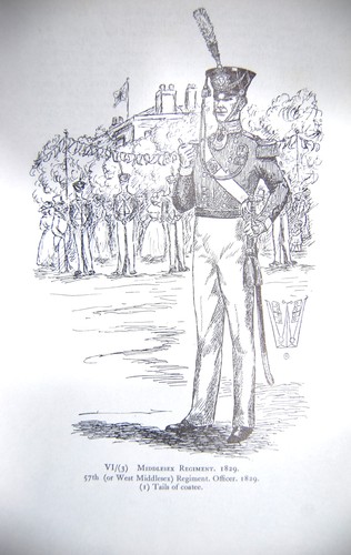 1829 middlesex regiment 57th - regiment,