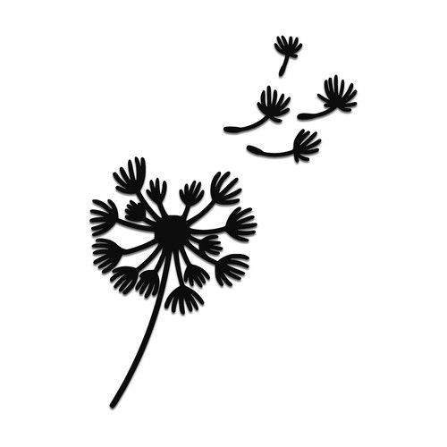 Dandelion flower decal boho - dandelion,