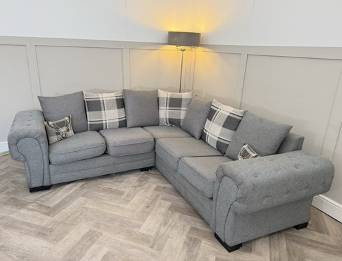 Grey fabric shape corner - fabric, l-shape