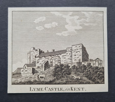 Antique 1786 print - Lympne