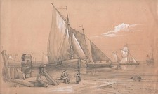 SAILING BARGES AT SEA