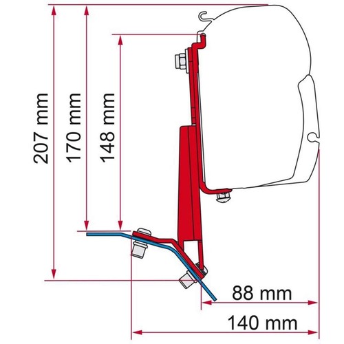 Fiamma f45s awning bracket - fiamma,