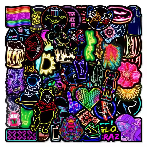 50pcs neon sign - sign, stickers