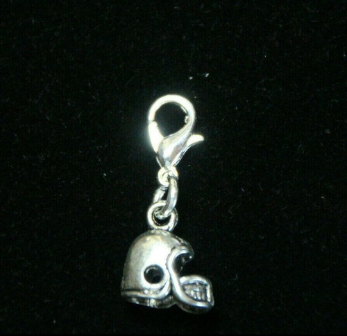 Football helmet charm clip - football,