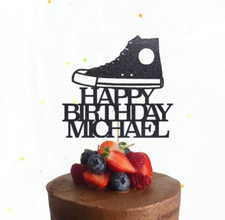 Trainer Converse Personalised Cake Topper