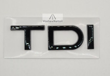 TDI BLACK GLOSS TDI BADGE EMBLEM LETTERING FOR A1 A2 A3 A4 A8 Q3 Q5 Q7 TT Audi