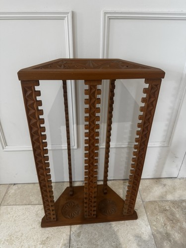 Vintage carved wood boho - carved,