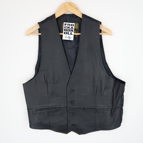 Vintage black leather