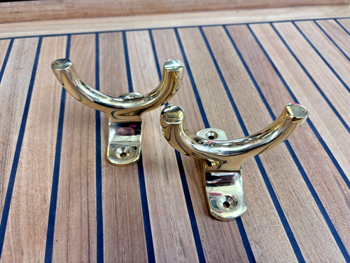 Pair heavy brass single - heavy,
