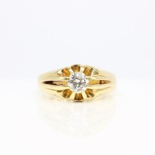 18CT DIAMOND SOLITAIRE GENTS
