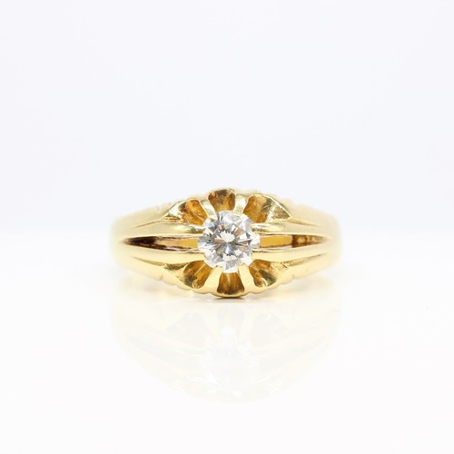 18ct diamond solitaire - solitaire, gents
