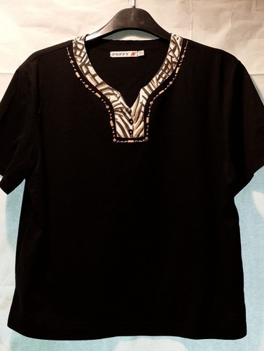 Poppy shirt with material - poppy, t-shirt