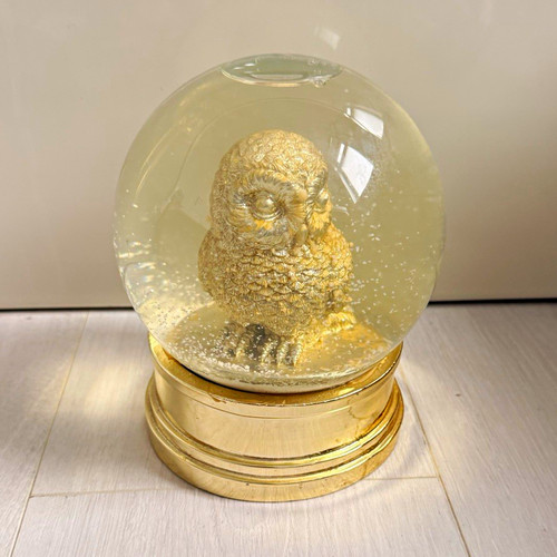 Heaven sends owl snow globe - heaven,