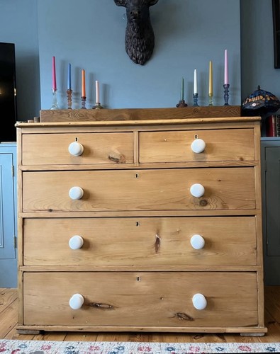 Large antique victorian pine - antique,