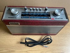 Roberts R606-MB Am / Fm mains battery radio in burgundy working