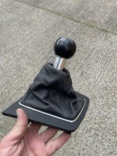 Audi A4 1.8 Petrol BFB Manual B7 2004-09 Black Leather Gear Knob & Gaiter