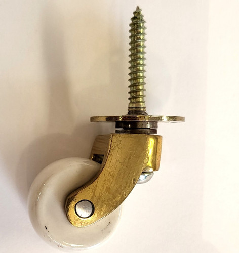 Brass white porcelain - white, screw