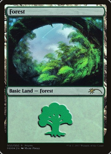 Mtg forest 2017 - forest, (foil)