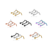 Nose Stud Hook Screw  Curved