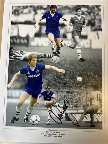 Gary stevens everton - stevens, signed