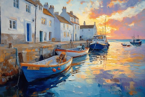 Seaside seascape canvas - seaside,