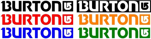Burton vinyl sticker decal - burton,