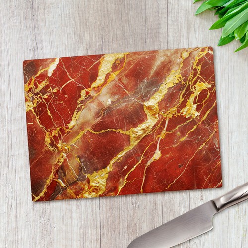 Red gold marble - gold, effect