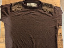 Soul Star Burgundy Long Sleeve Knit Jumper with Padded Shoulder & Elbow