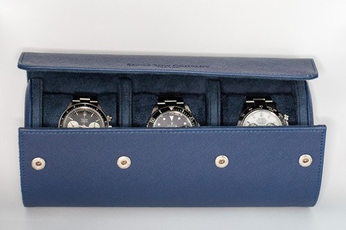 Royal blue watch roll - royal,