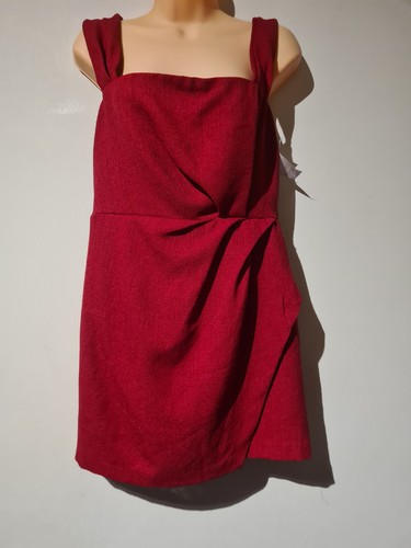 Zara burgundy square neck - , mini