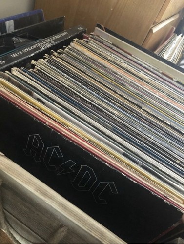 Random used record albums - used,